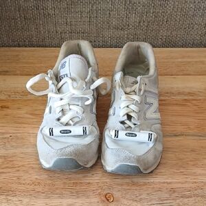 New Balance Athletic Sneakers in White and Gray